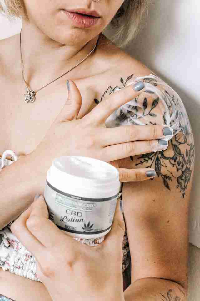 Types of CBD Cannabis, Girl Putting On Cream
