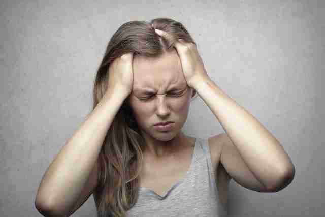 Girl Using CBD For Migraines