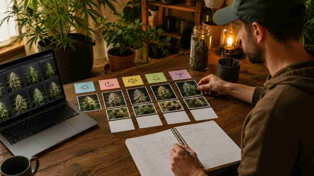 CBD breeder seed packets and containers for organized long-term storage